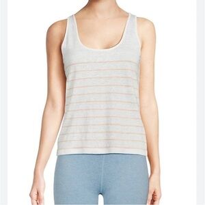 NWOT Vince 100% Linen Breton Striped Tank Large